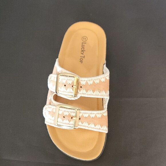 BRAND NEW LUCKY TOP PLATFORM TODDLER OPEN-TOE  CORK COMFORTABLE SANDAL - Picture 15 of 16